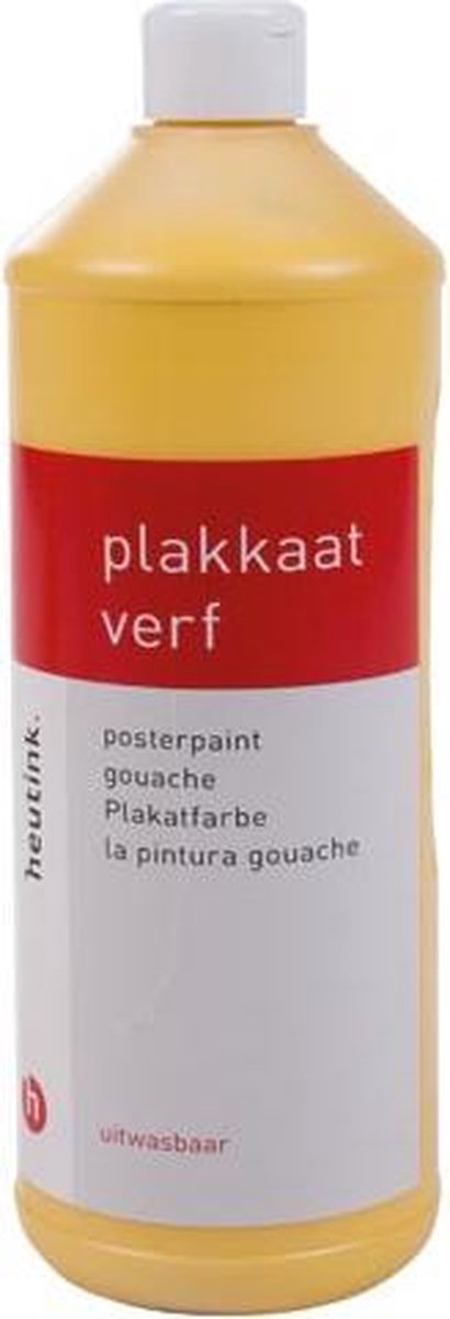 Plakkaatverf | Heutink | Donkergeel | 1 liter